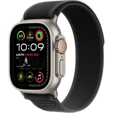 Apple Watch Ultra 2 49mm Natural Titanium Case with Black Trail Loop S/M 2024